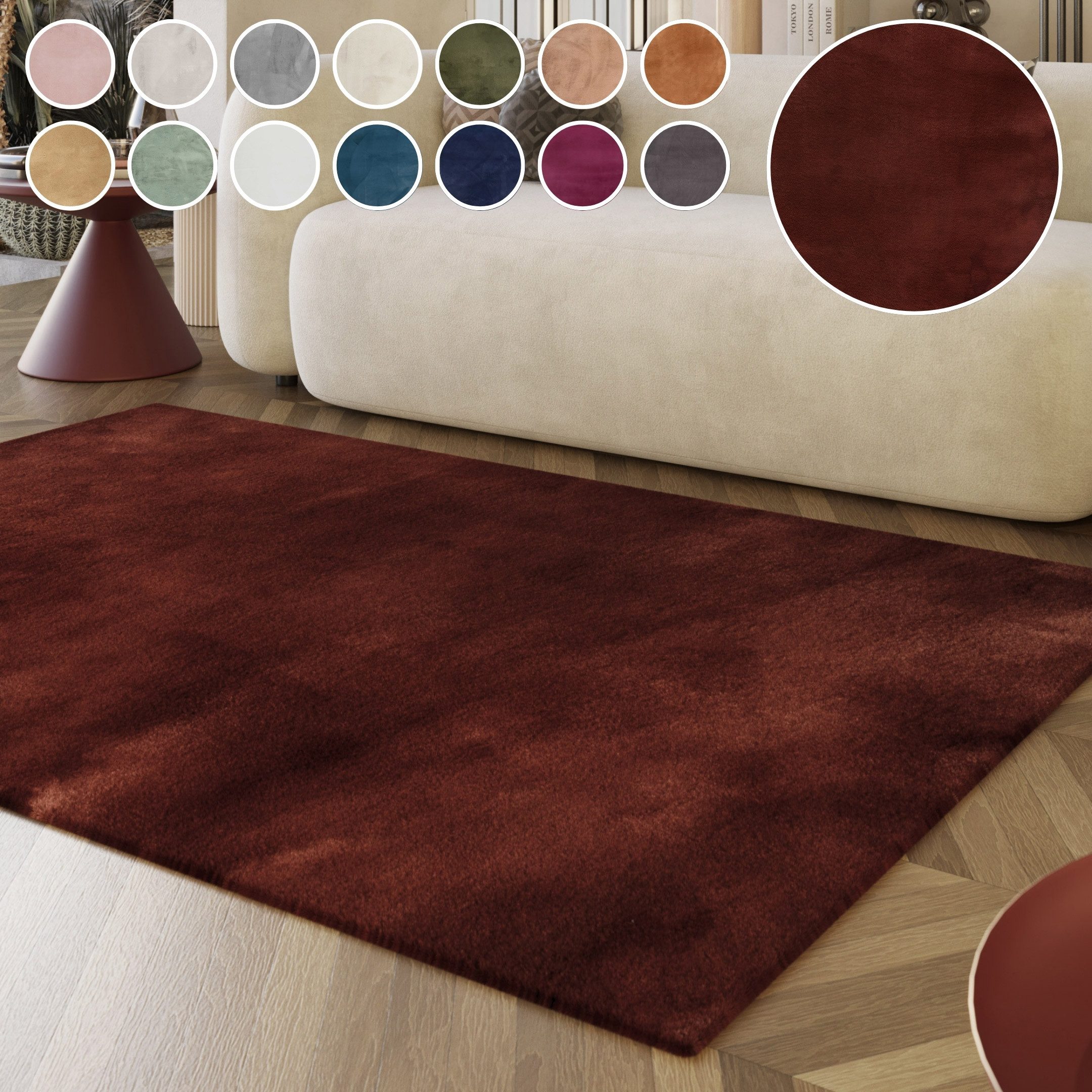 Esprit Hochflor-Teppich Alice ESP-4377, Kunstfell, rechteckig, Höhe: 25 mm, Kaninchenfell-Haptik, besonders weich und dicht, für alle Räume