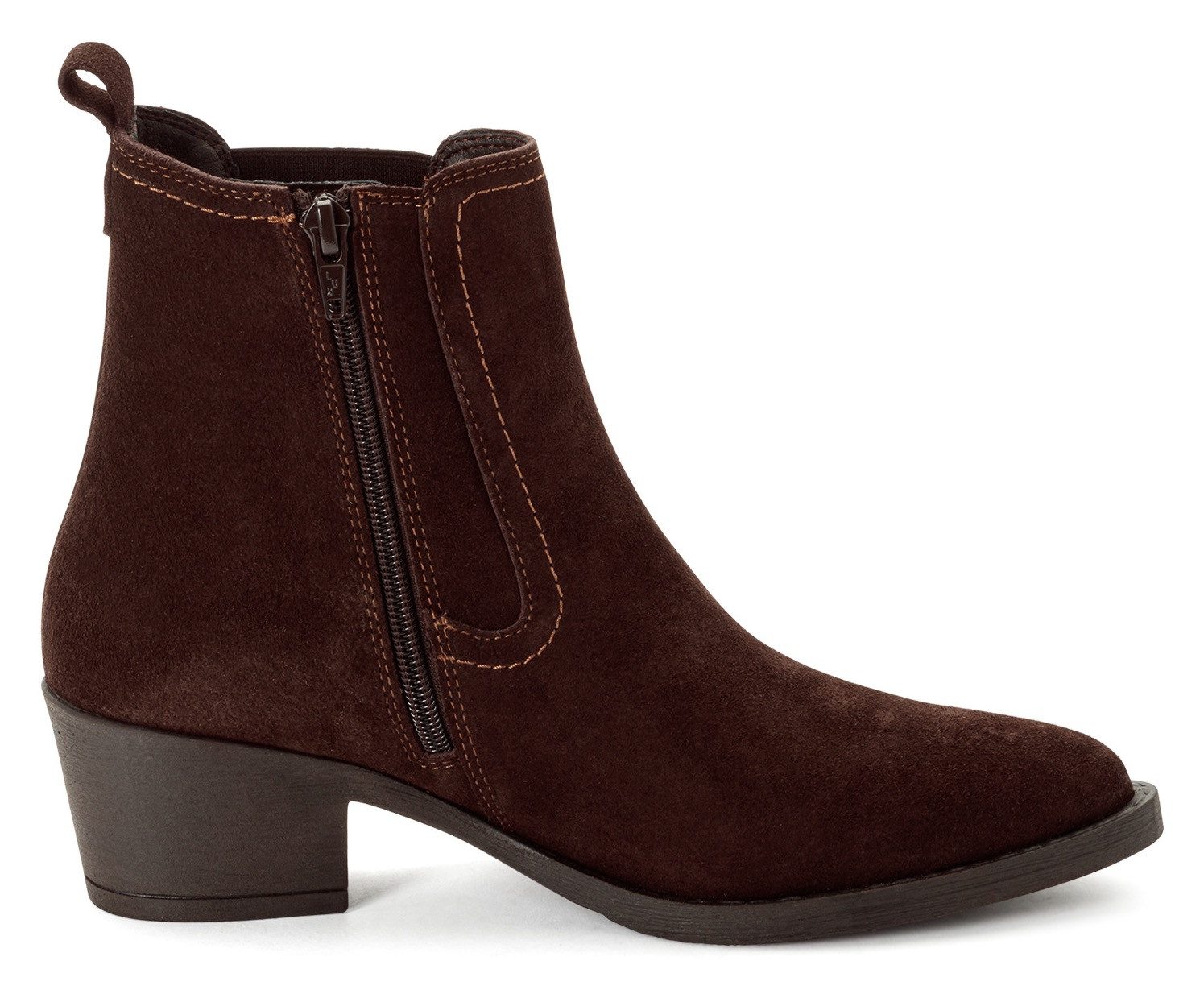 Tamaris Chelseaboots, Blockabsatz, Cowboy Stiefelette, Westernstiefelette mit Gummizug