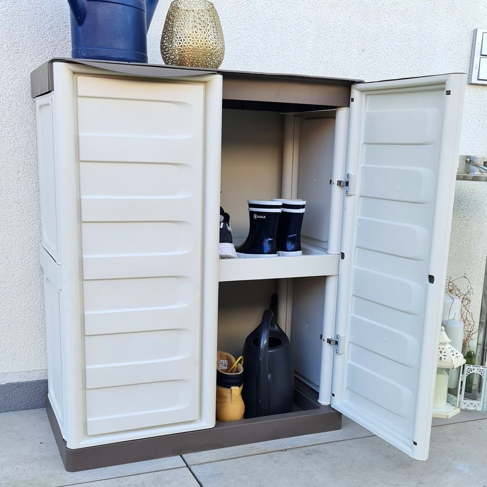 GarPet GartenGeräteschrank Gartenschrank Kunststoff Geräteschrank
