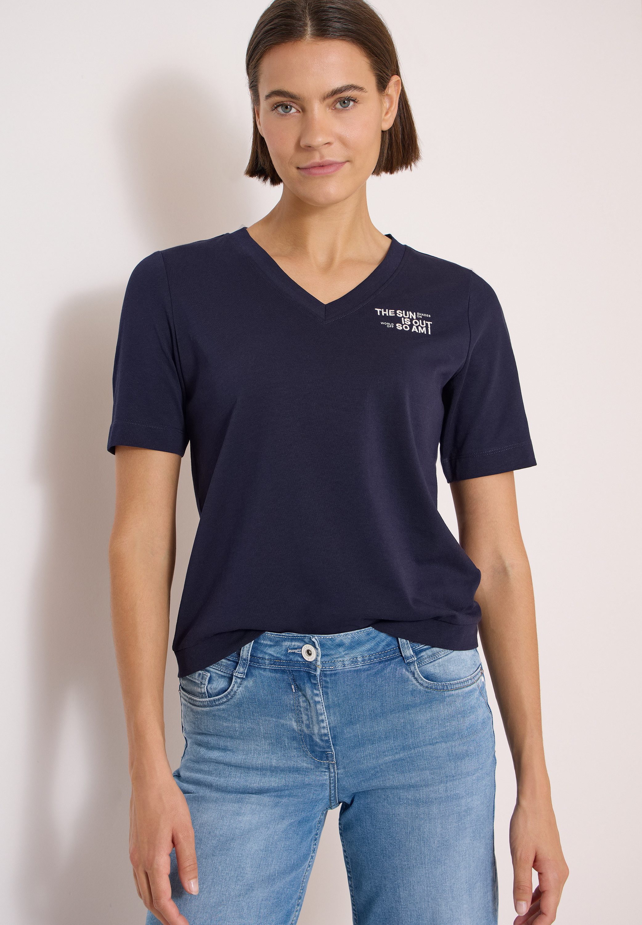 CECIL T-Shirt aus reiner Baumwolle