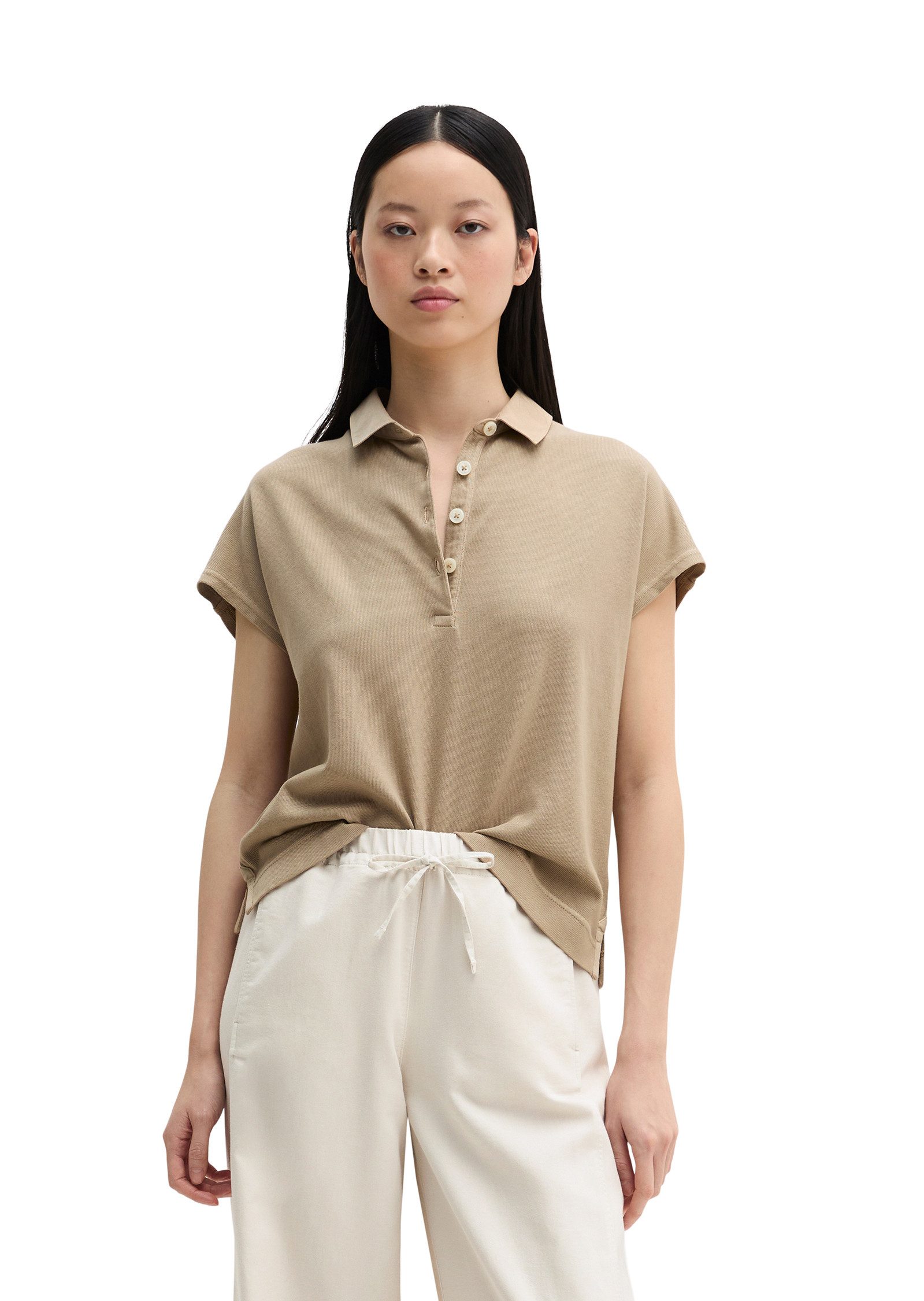Marc O'Polo Poloshirt aus reiner Bio-Baumwolle