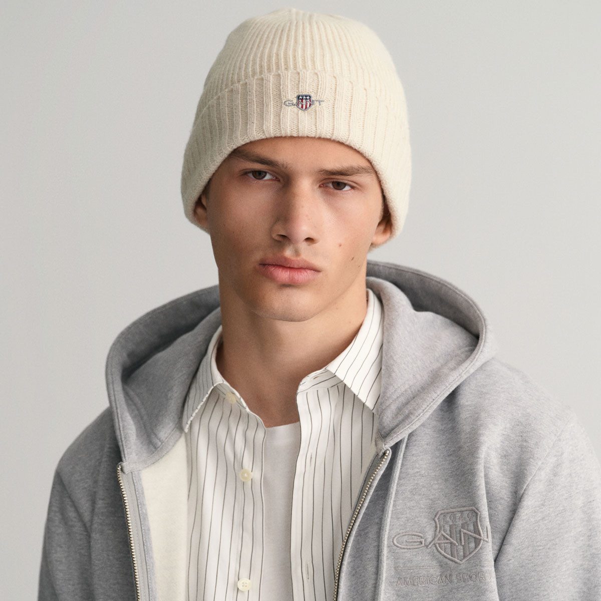 Gant Strickmütze 9910023 Unisex Wintermütze Shield Wool Beanie