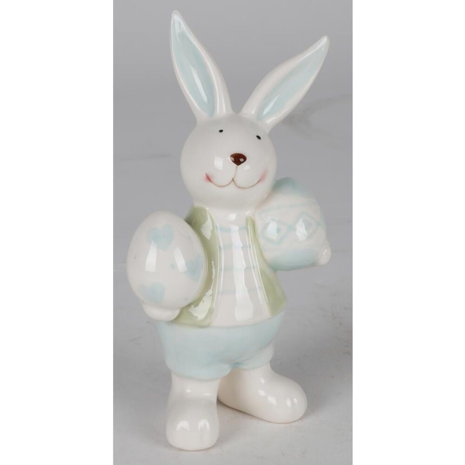 Dekofigur 12x Haushalt Dekofigur Keramik-Osterhase Dekoration Ostern BURI Hase H:17cm