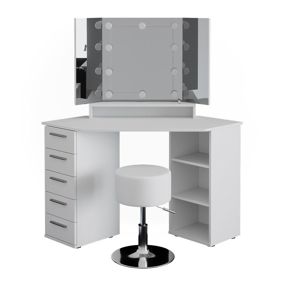 Vicco Schminktisch Sofia, Weiß, 128 cm günstig online kaufen