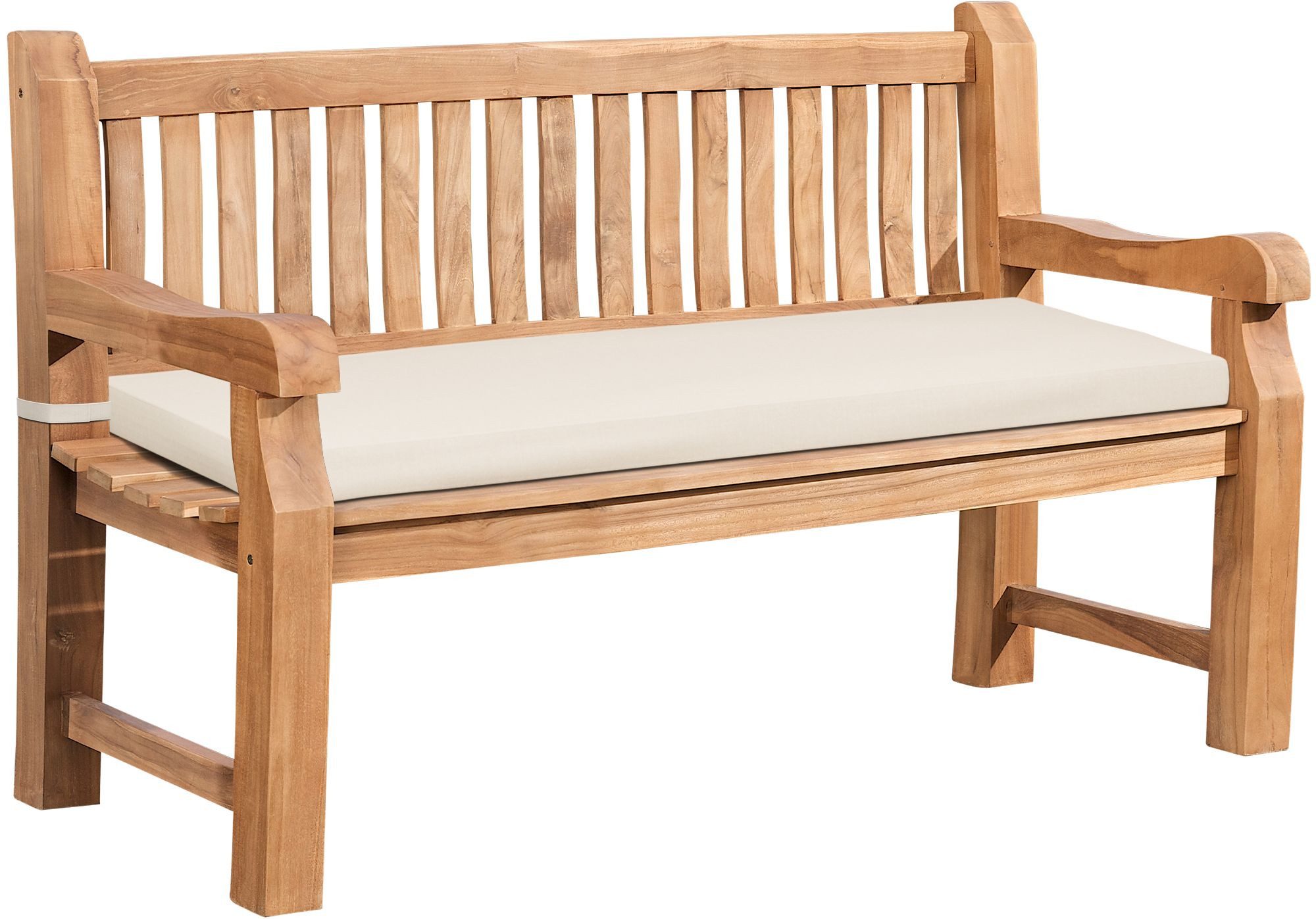 CLP Gartenbank Daxon (Set, Kombi), aus Teakholz, inklusive Sitzkissen