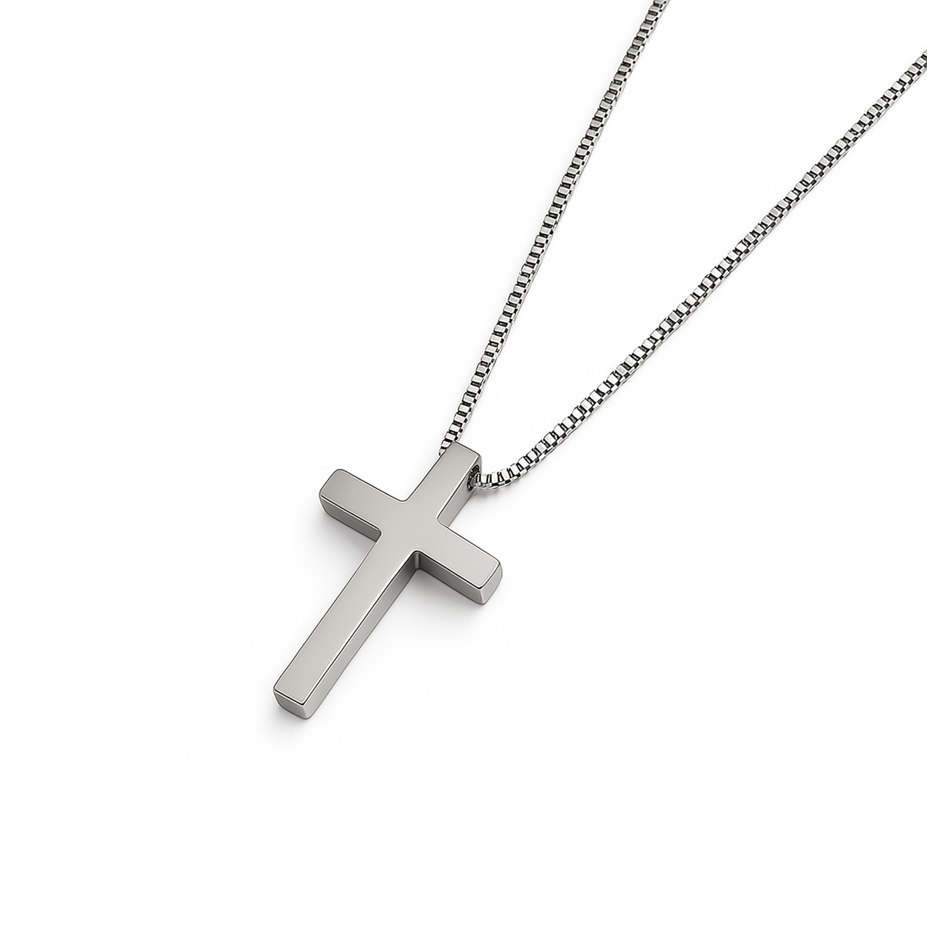 UNIQAL.de Kreuzkette UNIQAL Kreuz Halskette mit Anhänger Symbol (Edelstahl, Casual Style, Unisex, Basic, Deutsches Patent-und Markenamt), Kreuzanhänger