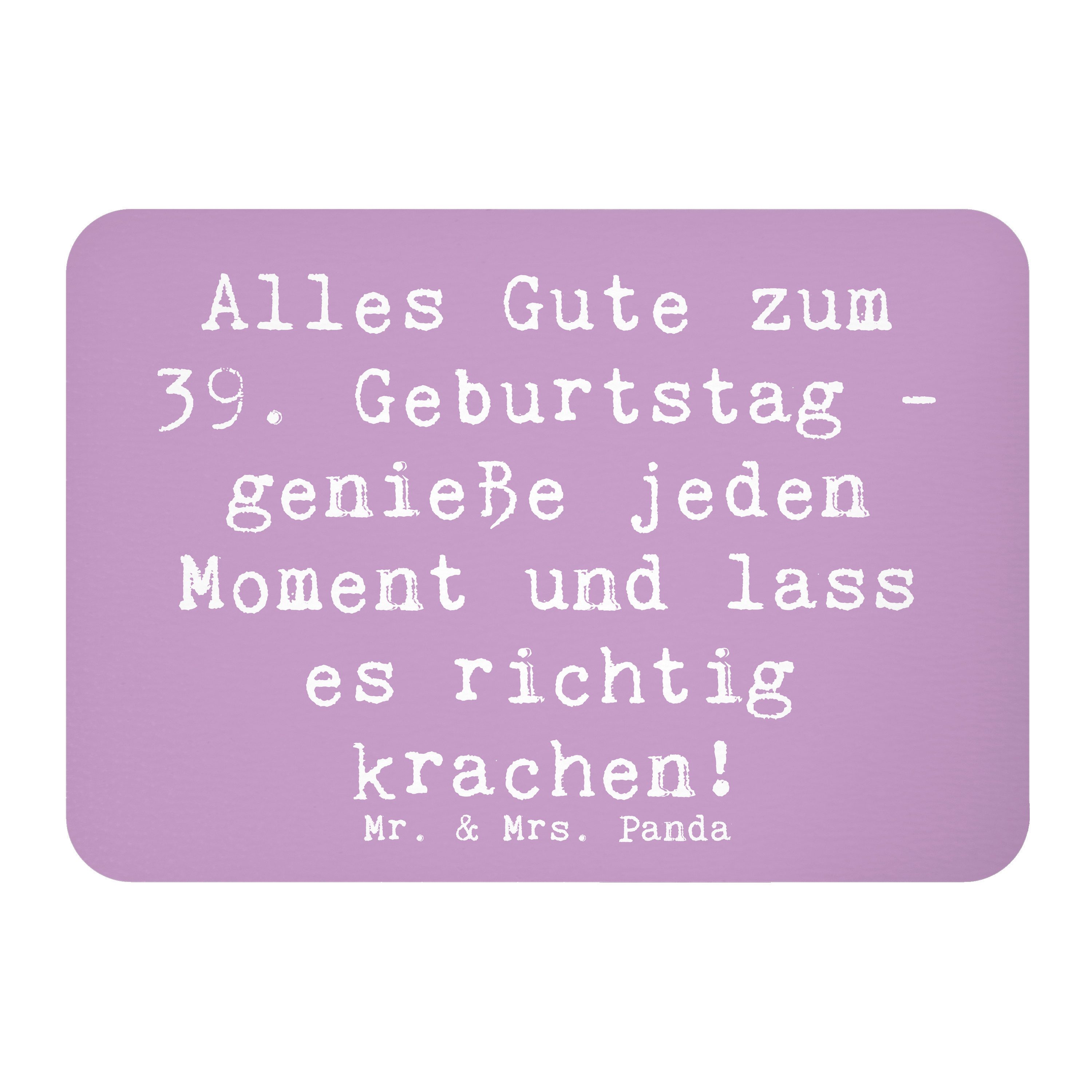 Magnet Spruch 39. Geburtstag Freude - Lavendeltraum - Geschenk, Liebe und Da