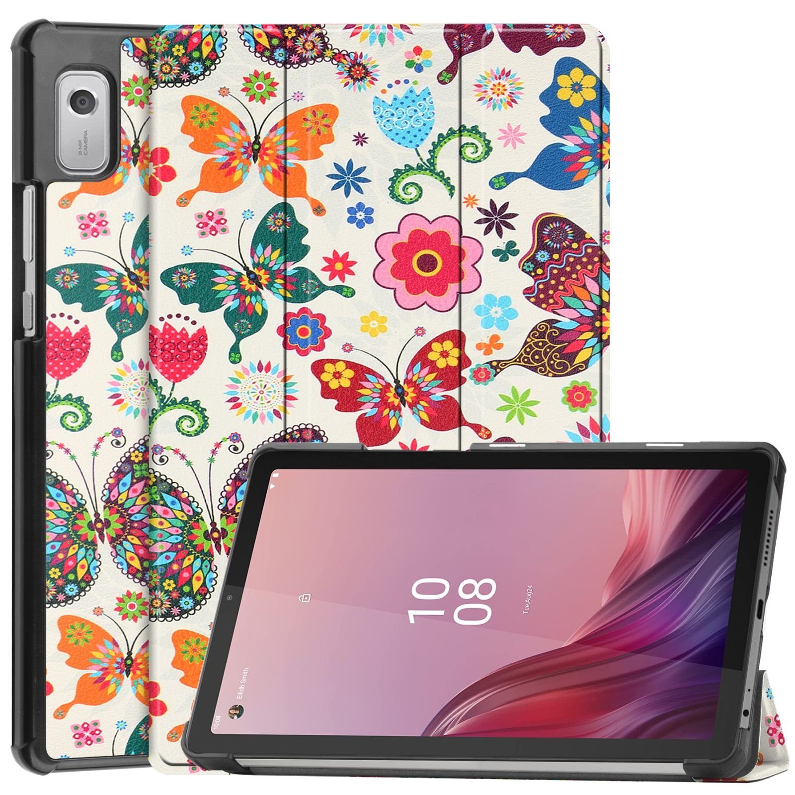 Lobwerk Tablet-Hülle Schutzhülle für Lenovo Tab M9 TB-310FU 9.0 Zoll 2023, Wake & Sleep Funktion, Sturzdämpfung, Aufstellfunktion