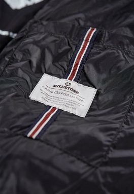 Milestone Lederjacke MS-Marlow DUPONT®Sorona-Wattierung mit Kapuze aus softem Lammnappa Leder