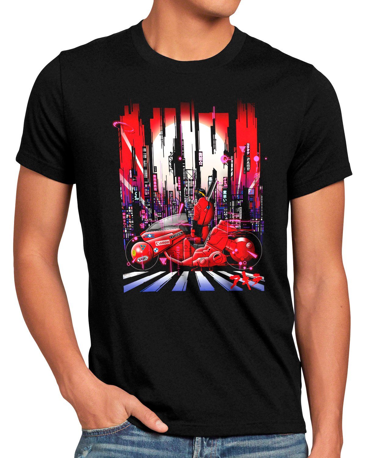 style3 T-Shirt Neon Toyio akira manga anime cosplay japan