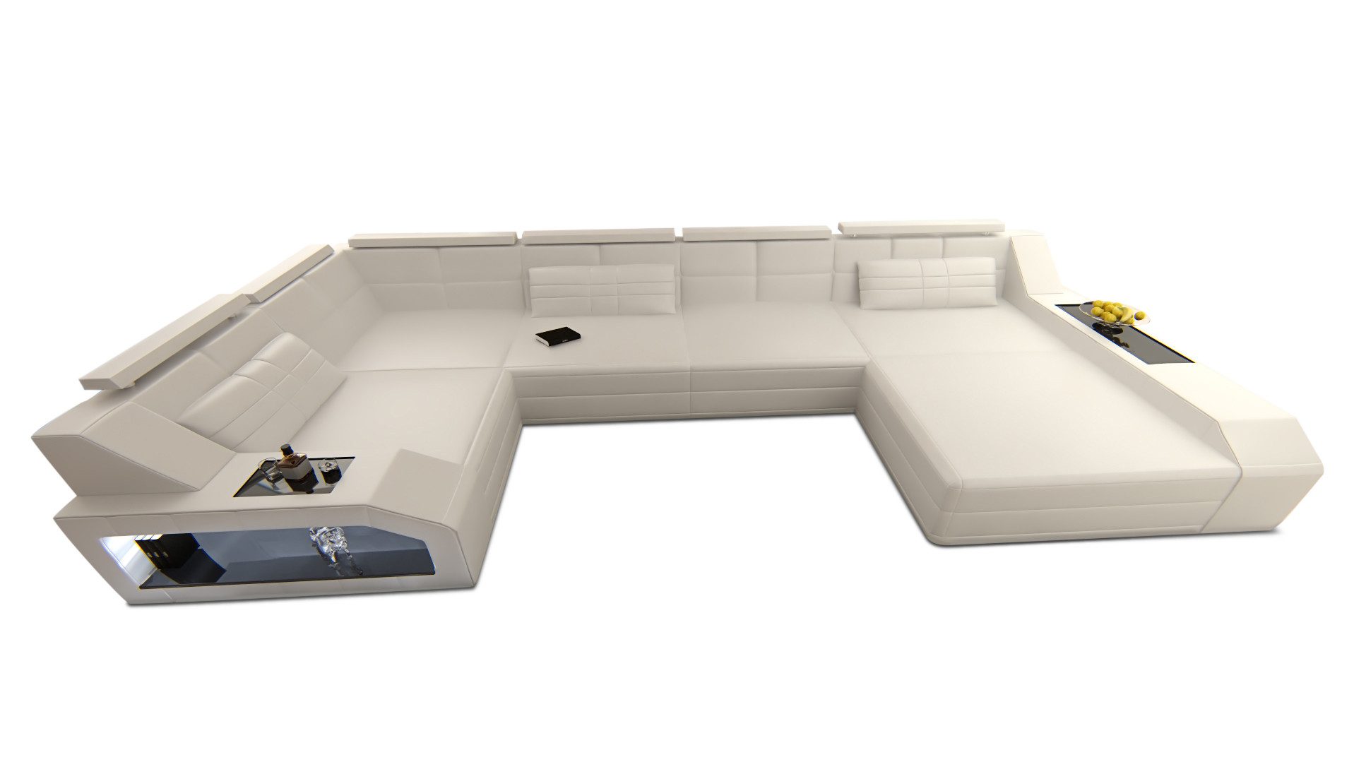 Sofa Dreams Wohnlandschaft Sofa Leder Ledercouch günstig online kaufen