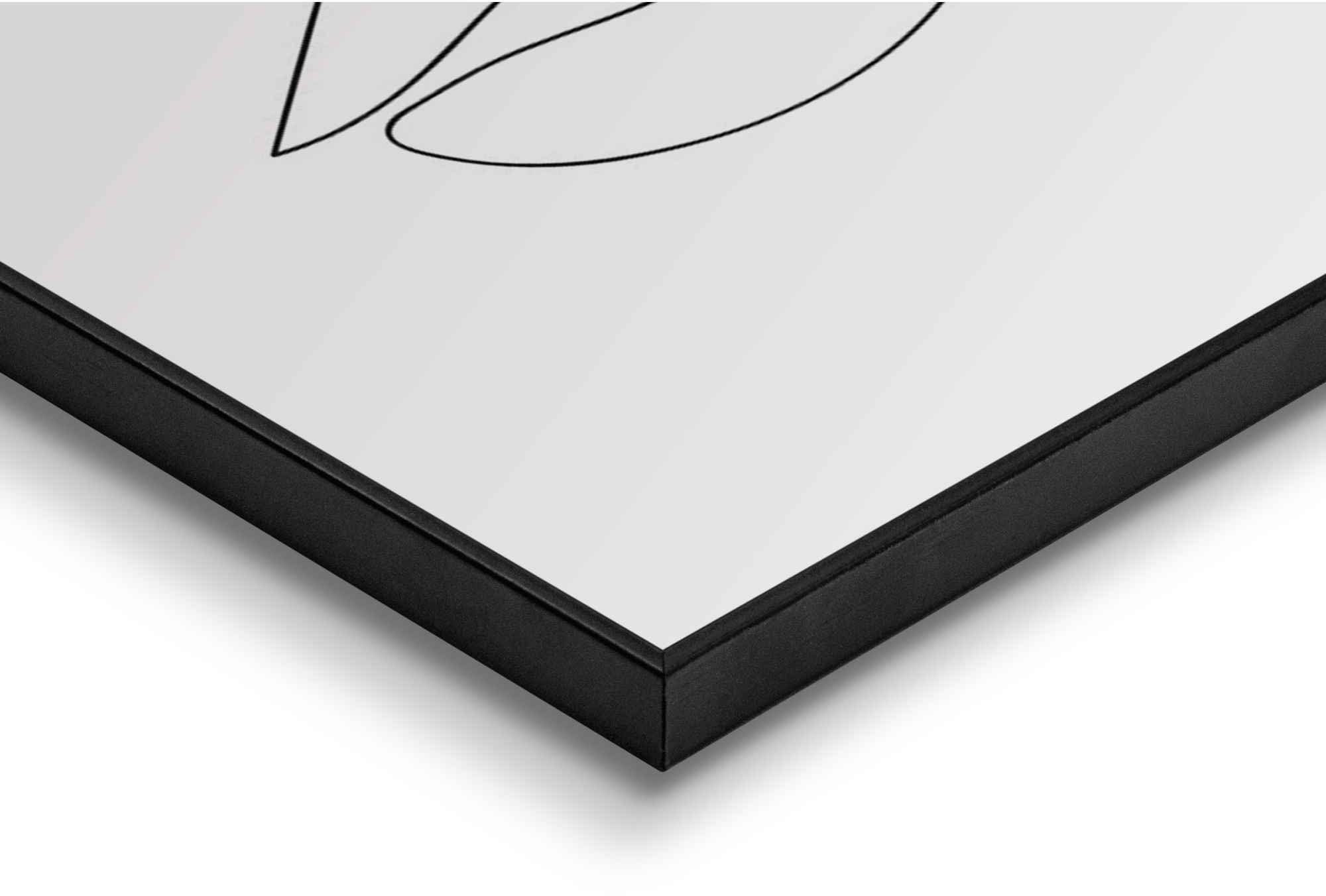 Reinders! Wandbild Frau Zitat - Linienzeichnung - Modern - Text - Trendy, (3 St)