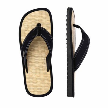 CINNEA Palma-Y Zehentrennersandalen Sandale Zimtlatschen, handgefertigt, mit Binsen-Fußbett und Wellness-Zimtfüllung, gegen Hornhaut und Fußschweiß
