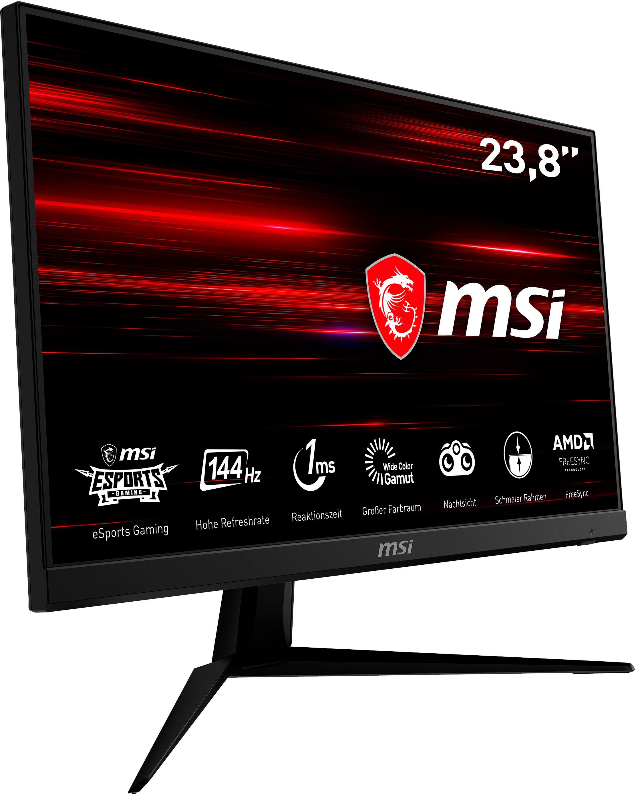 MSI Optix G241 Gaming-LED-Monitor (61 cm/24 ", 1920 x 1080 px, Full HD, 1 ms Reaktionszeit, 144 Hz, IPS-LED, 3 Jahre Herstellergarantie)