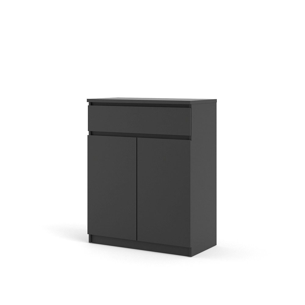 Tvilum Sideboard Nada Sideboard 2 Türen og 1 Schublade mattschwarz.