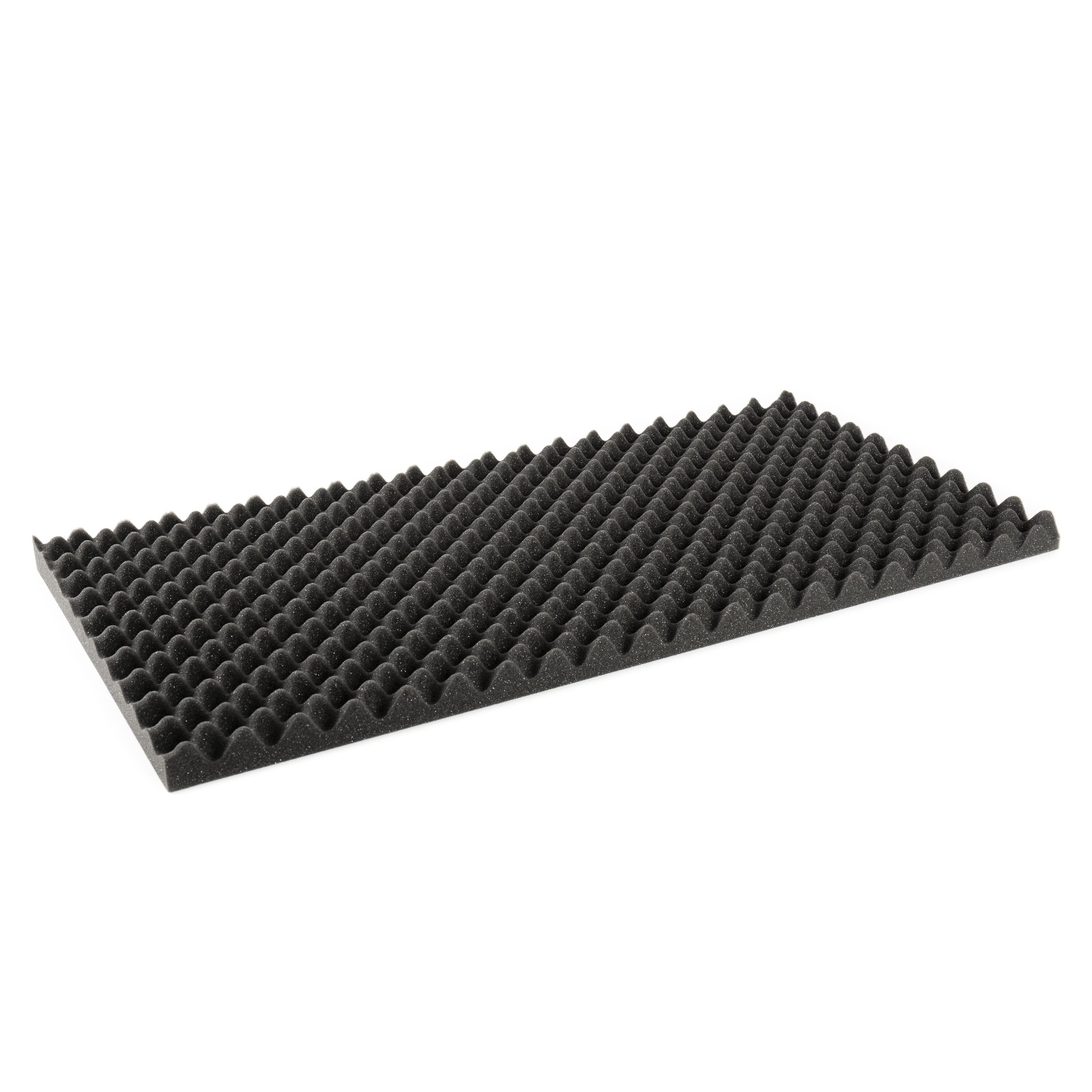 MUSIC STORE Akustikplatte, (Noppenschaum Anthrazit 40mm 50x100cm - Schallabsorbierender Schaumstoff für Studio Akustikverbesserung - Brandschutznorm DIN 75200 - Nicht Selbstklebend -, Studio Akustikelemente, Absorber), Noppenschaum, Schallabsorbierender Schaumstoff, Akustikverbesserung