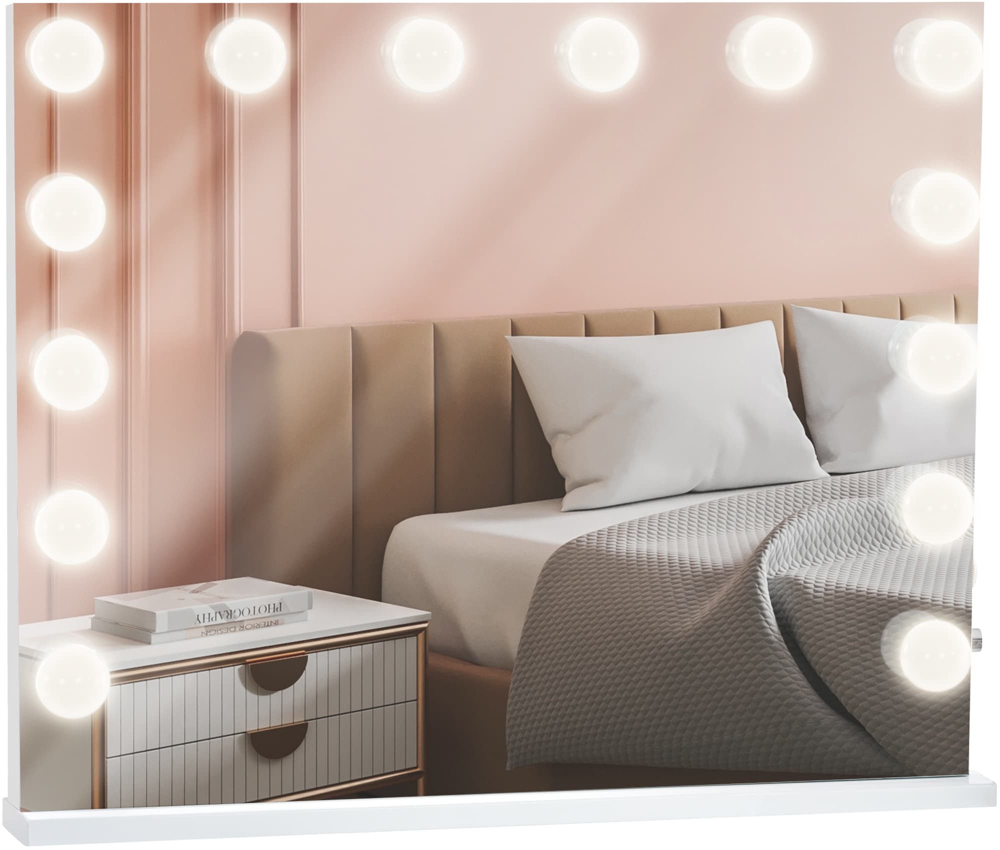 CLP Schminkspiegel Palmdale, mit dimmbarer LED-Beleuchtung und USB-Anschlus günstig online kaufen