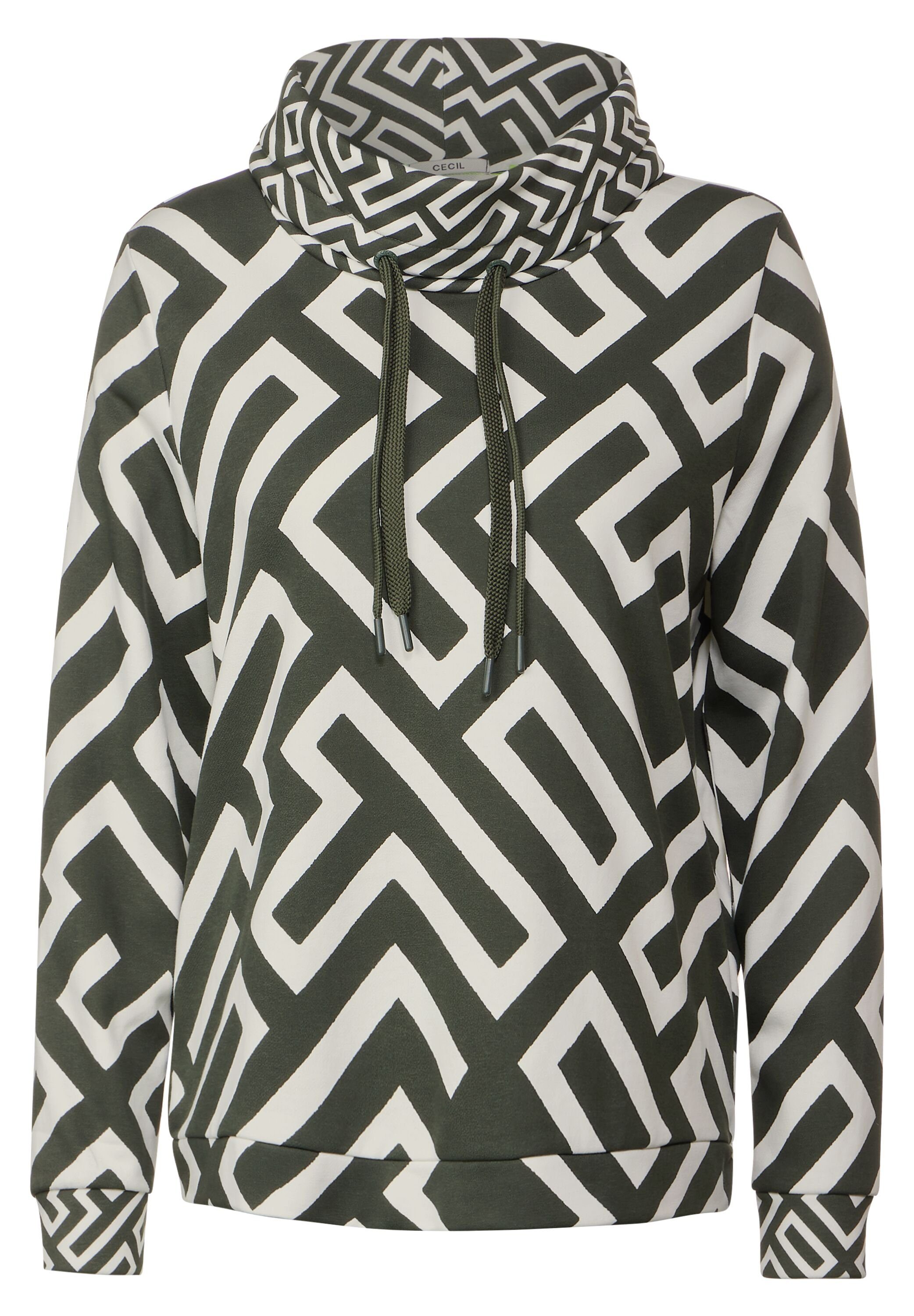 CECIL Langarmshirt mit Grafik-Print