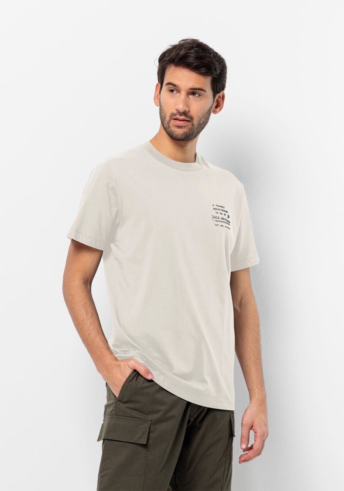 Jack Wolfskin T-Shirt JOURNEY M cotton-white T