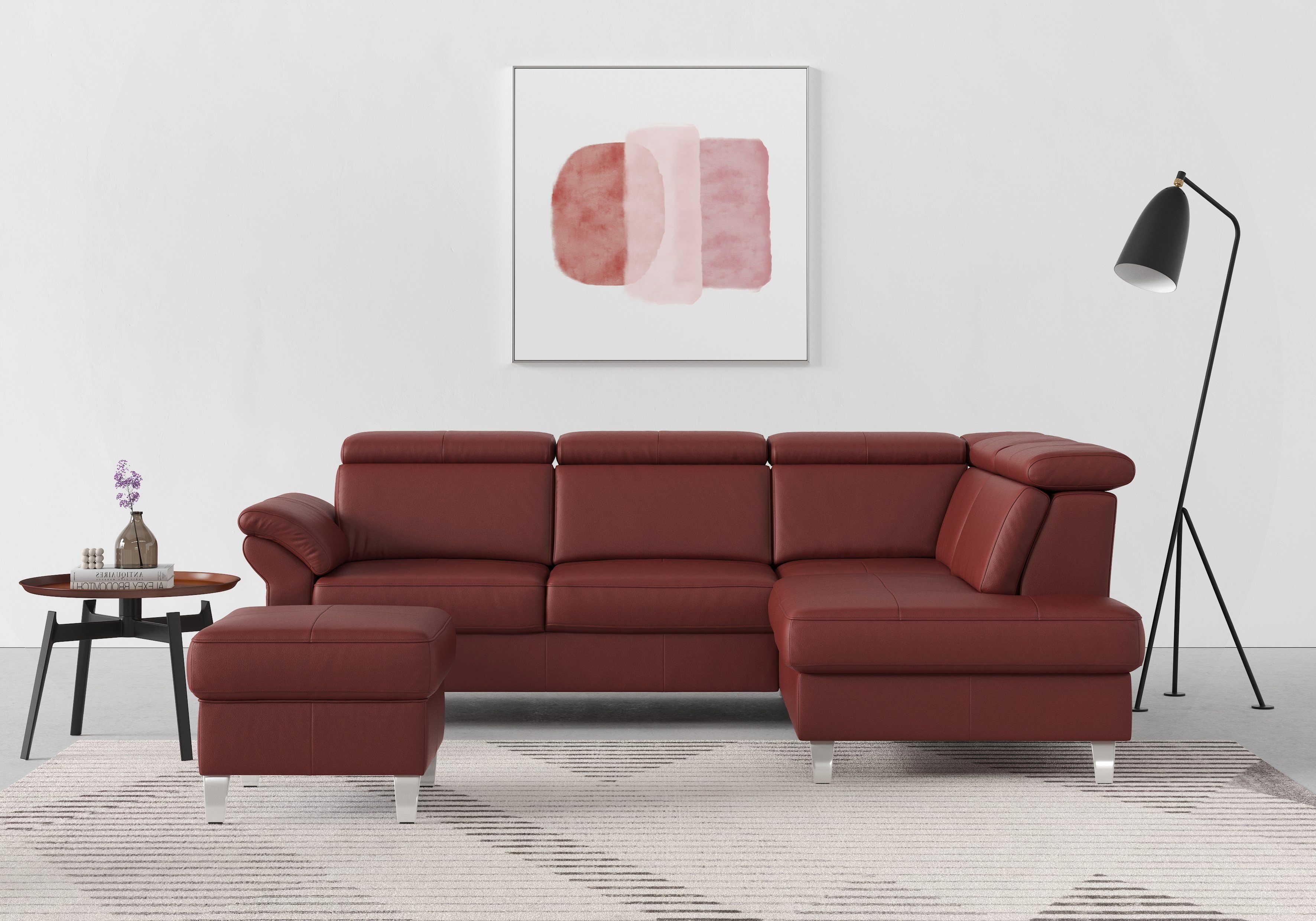 sit&more Ecksofa Arngast L-Form, inklusive Kopfteilverstellung günstig online kaufen