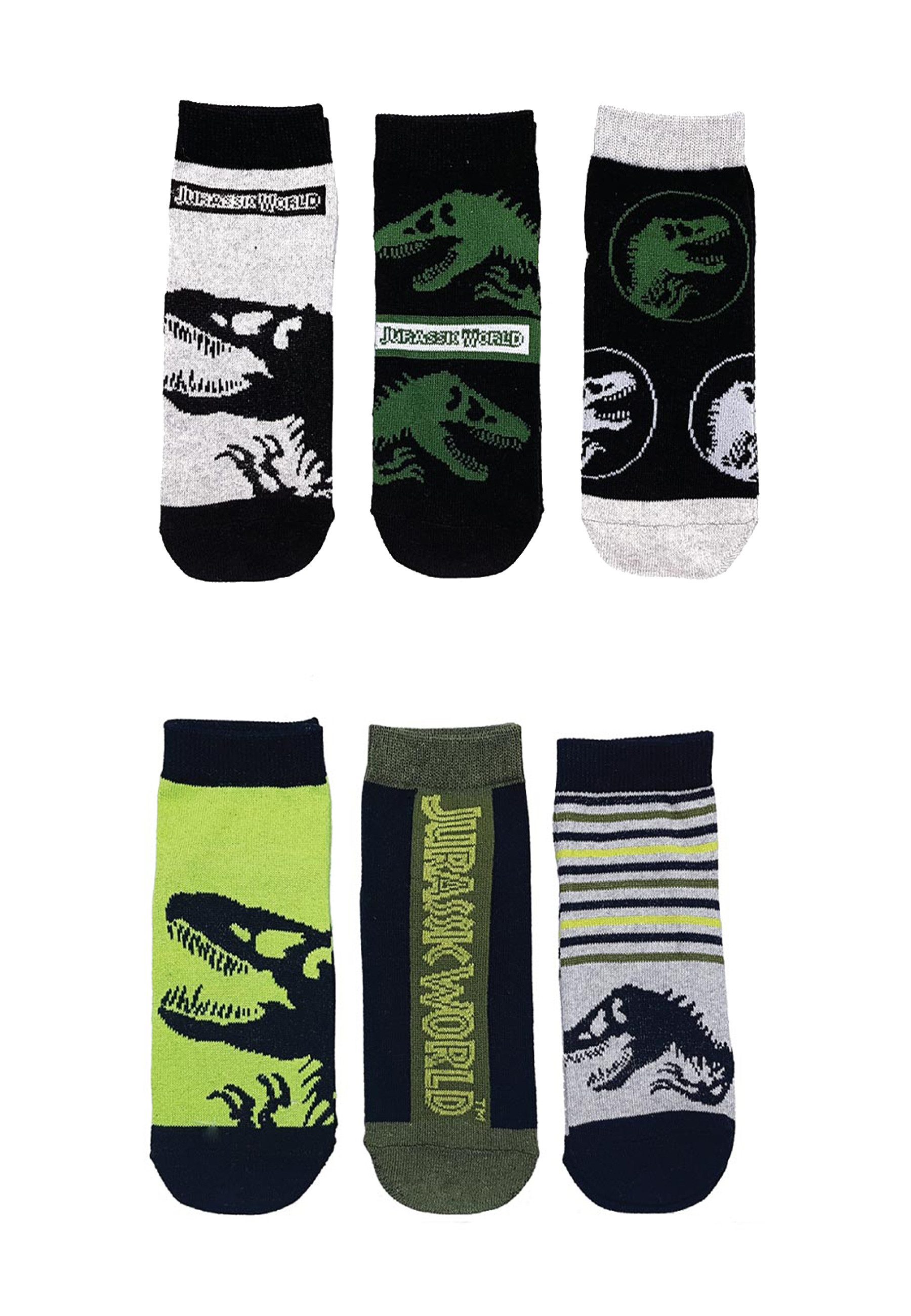 Jurassic World Sneakersocken Kinder Jungen Sneaker Socken 6er Set (6-Paar)