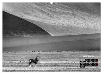 CALVENDO Wandkalender Namibia schwarzweiß (Premium, hochwertiger DIN A2 Wandkalender 2023, Kunstdruck in Hochglanz)