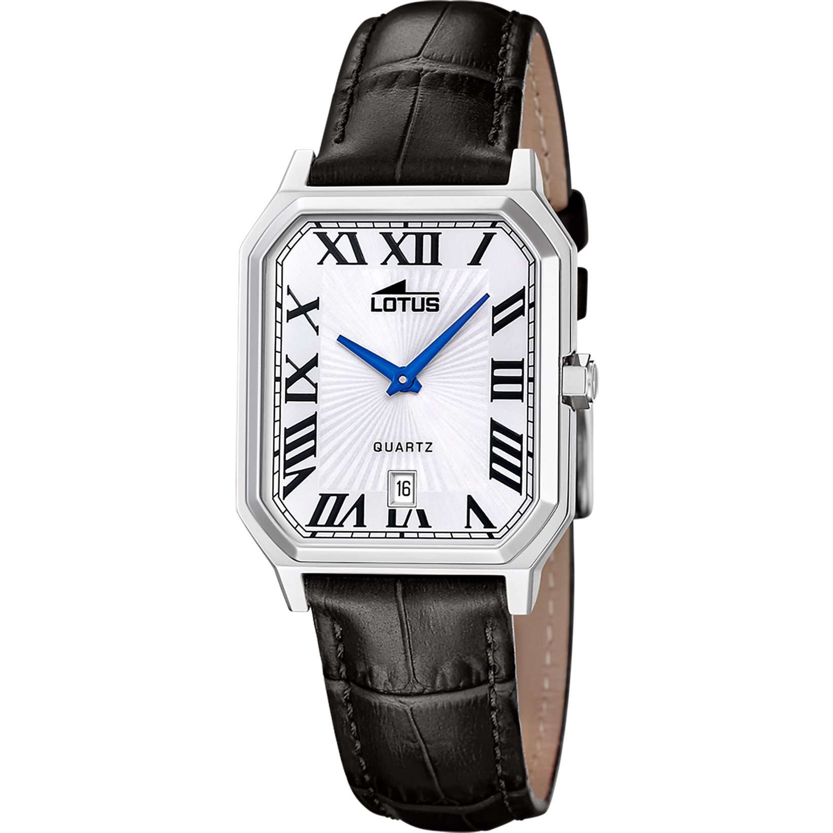Lotus Quarzuhr Square Series 19080_1, Armbanduhr, Herrenuhr, Lederarmband, analog, Tag