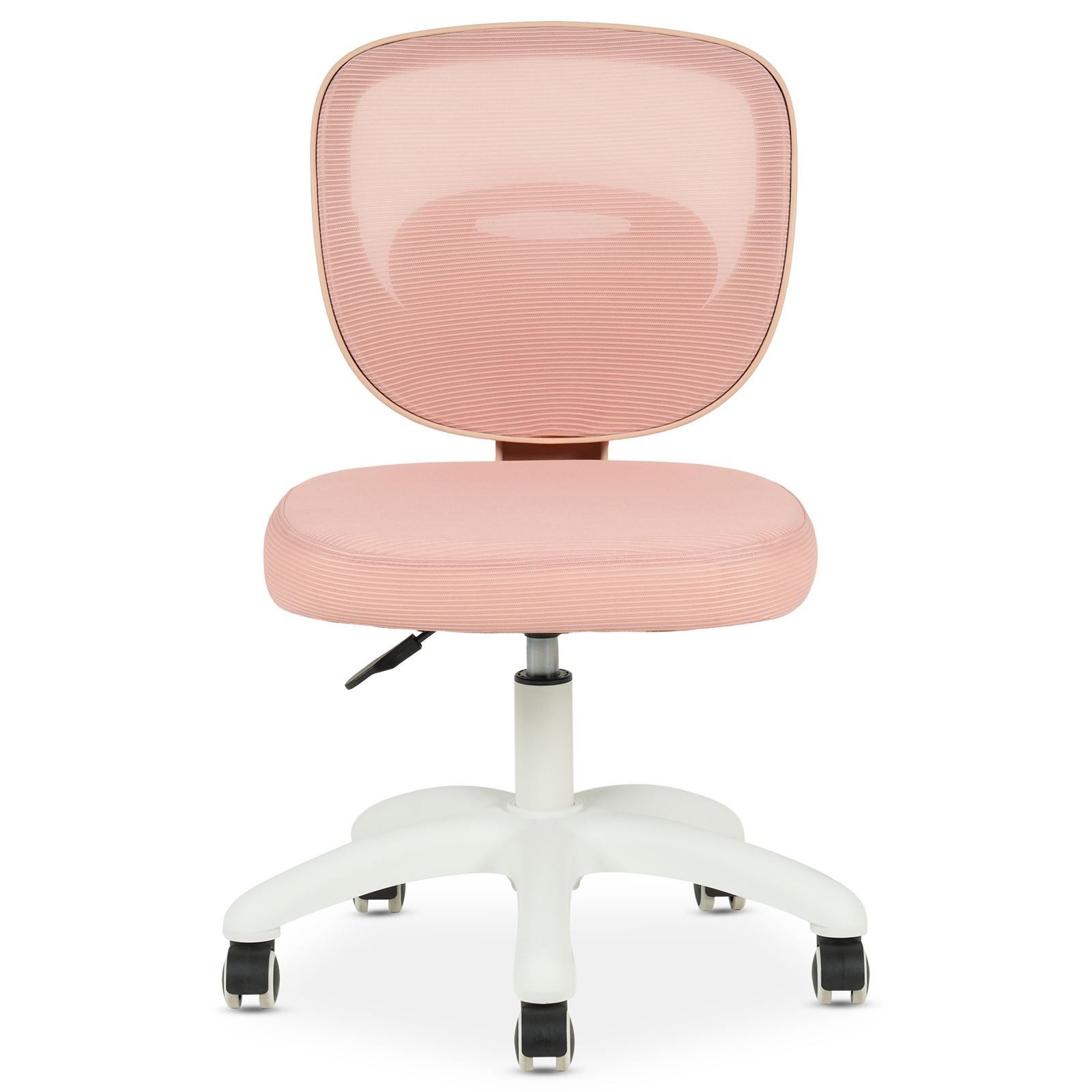IDIMEX Schreibtischstuhl MALYA, Bürostuhl für Kinder, ergonomische Lehne, atmungsaktiver Stoff Rosa