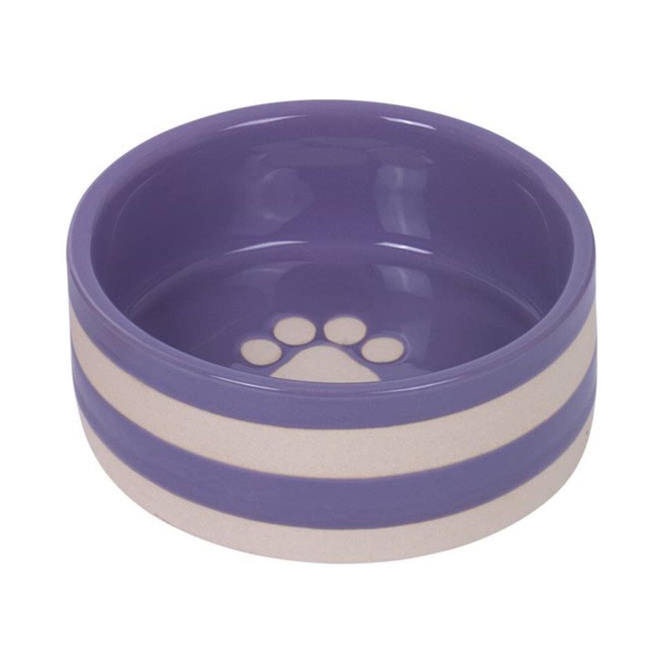 Futternapf Keramik Napf Strio lila/creme