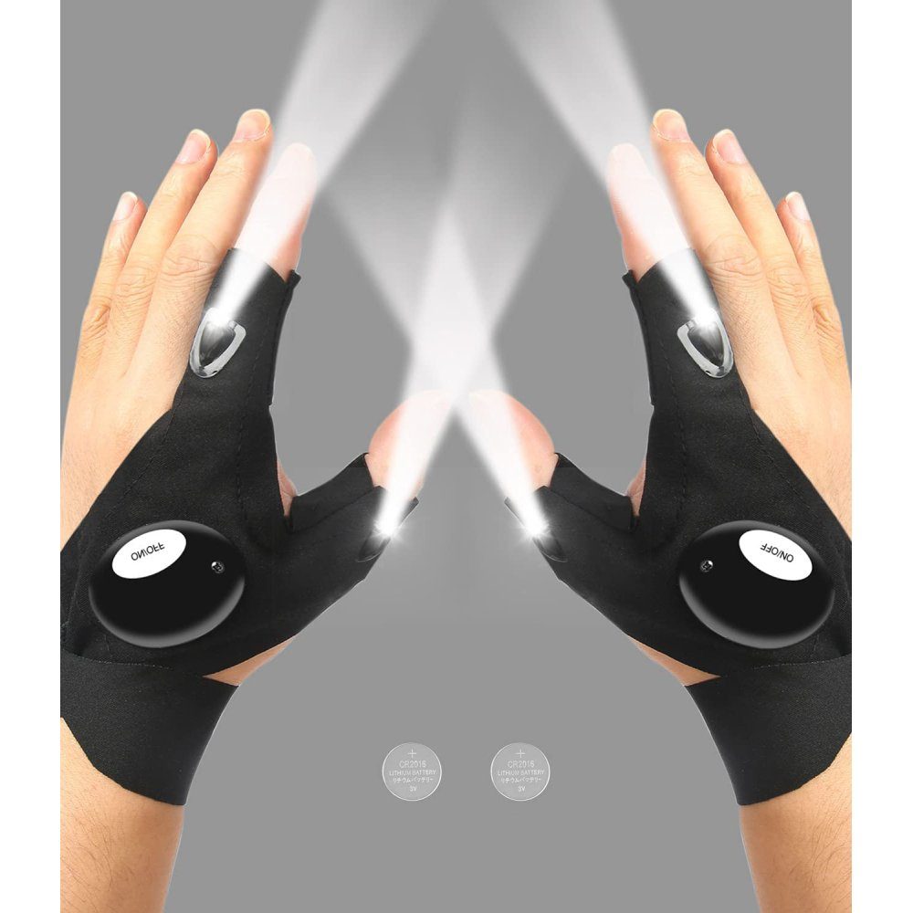 MAVURA Angelhandschuhe MTOOLS LED Taschenlampen Handschuhe