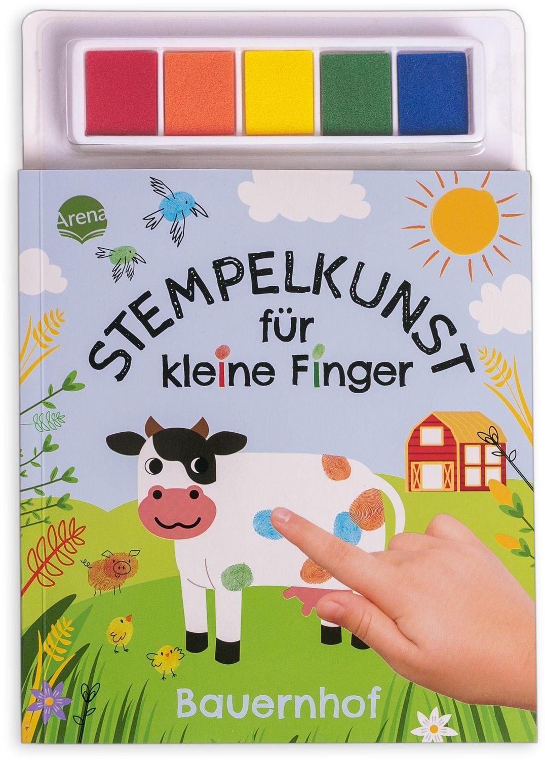 Stempelkunst für kleine Finger. Bauernhof Fingerstempeln für Kinder ab / Hinkler, X