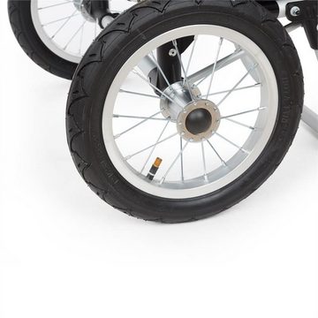 Duramaxx Fahrradkinderanhänger Carry Grey Fahrradanhänger