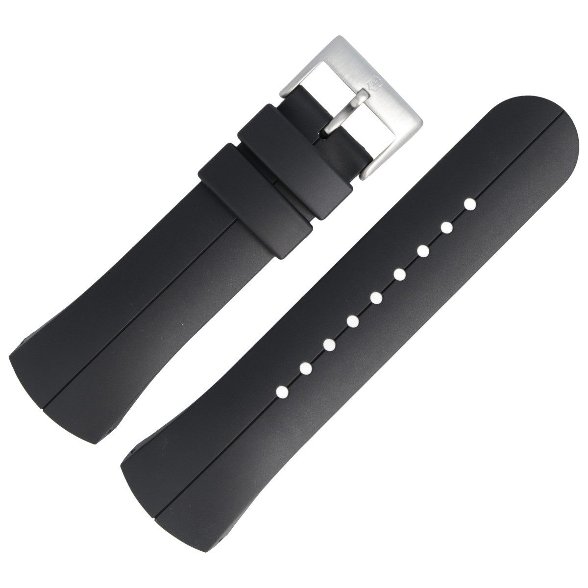 Uhrenarmband 14mm Kunststoff Schwarz 9494