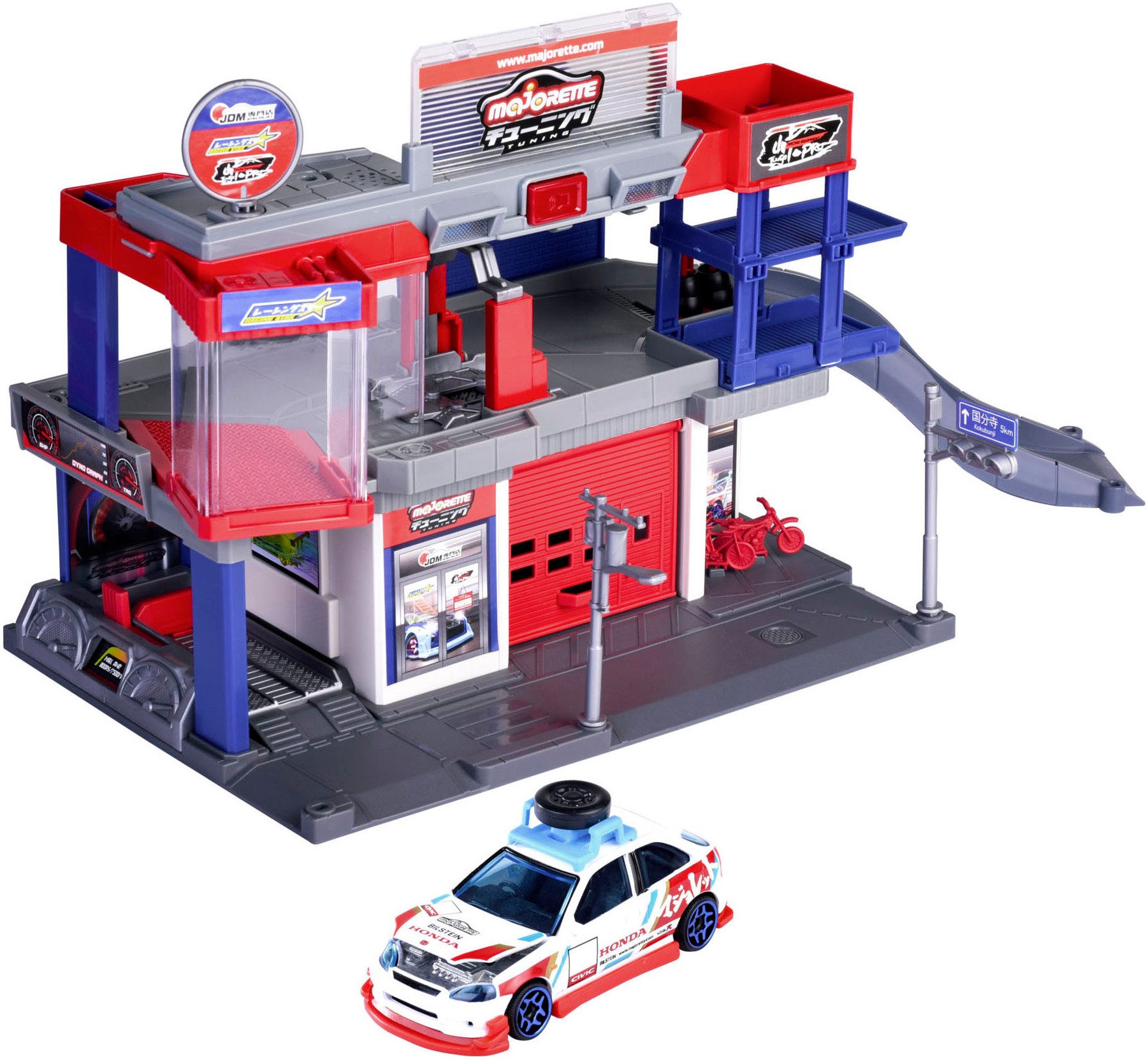 majORETTE Spiel-Parkgarage Japan Series Tuning Garage, günstig online kaufen
