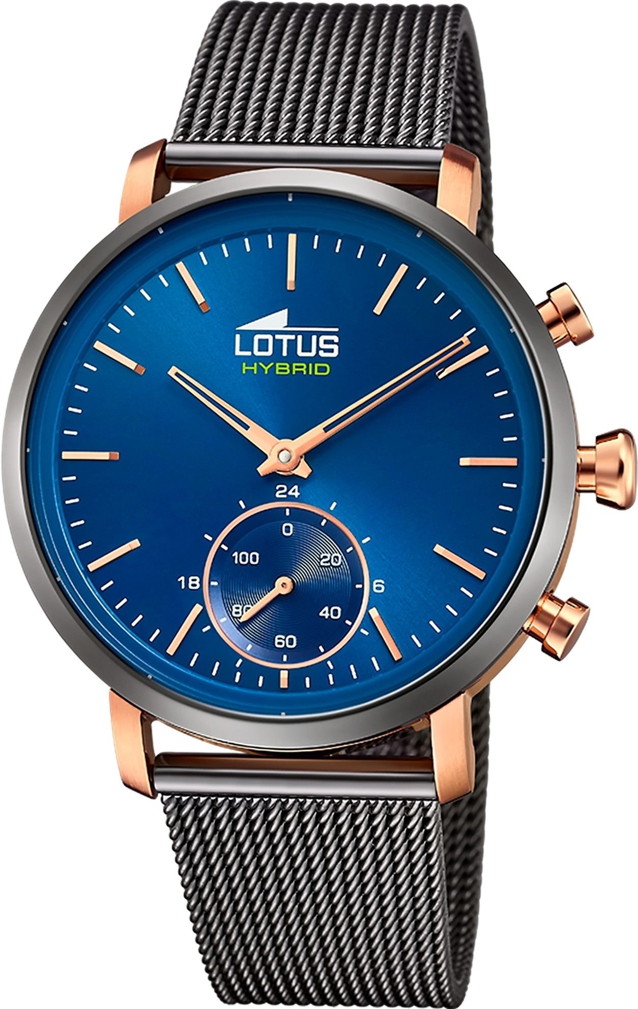 Lotus Chronograph Lotus Herrenuhr Edelstahl grau Lotus, (Chronograph), Herren Armbanduhr rund, groß (ca. 42mm), Edelstahl