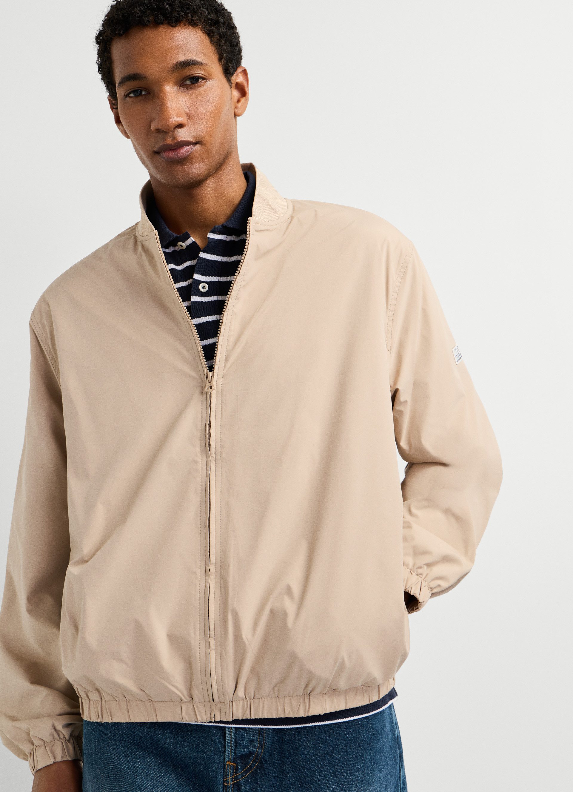 Pepe Jeans Bomberjacke BELVEDERE mit Stehkragen, Aufnäher