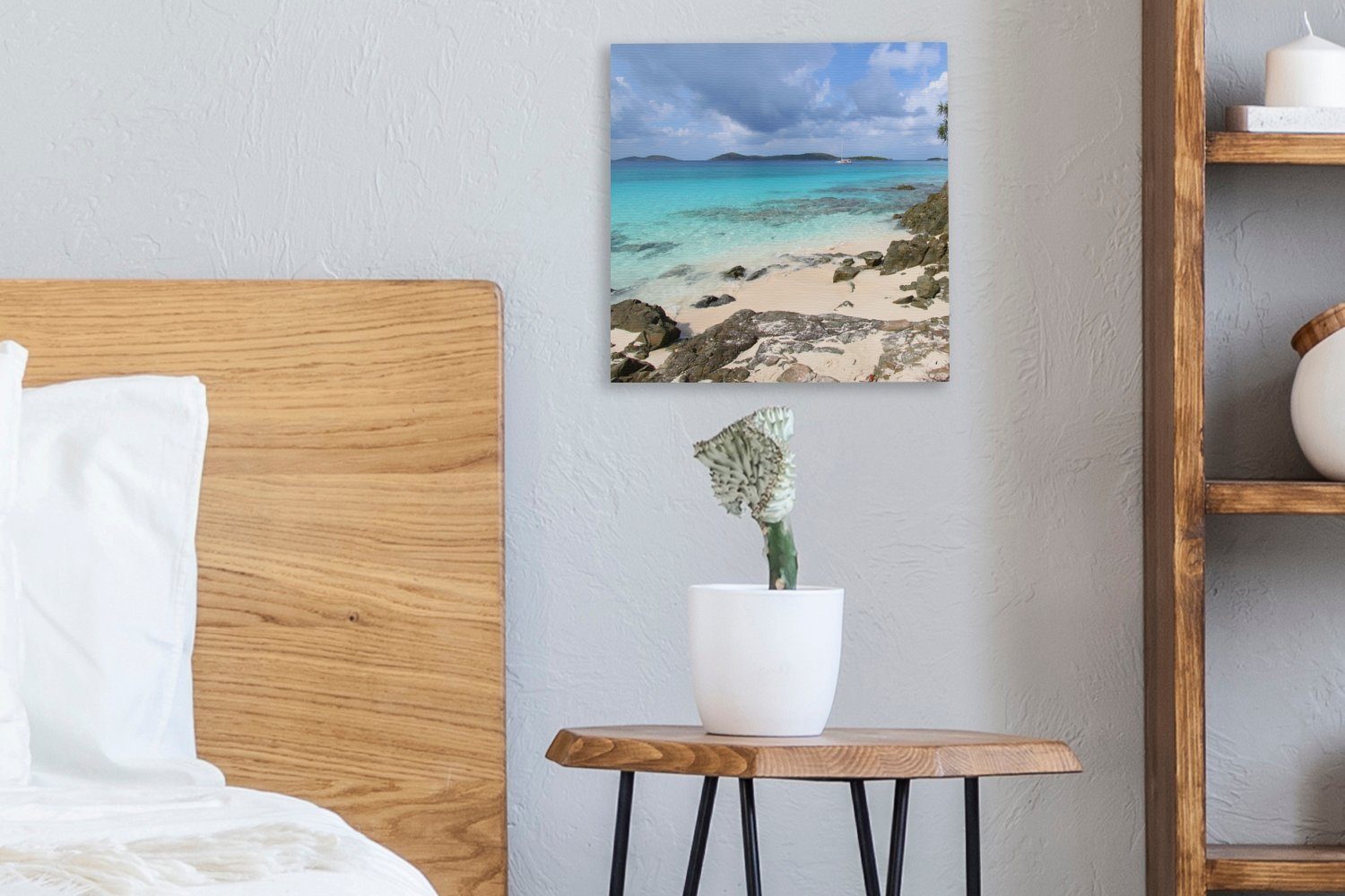OneMillionCanvasses® Leinwandbild Ein Blick auf Jungferninseln, Wohnzimmer für Schlafzimmer Leinwand (1 St), der Saint im John Bilder Nationalpark