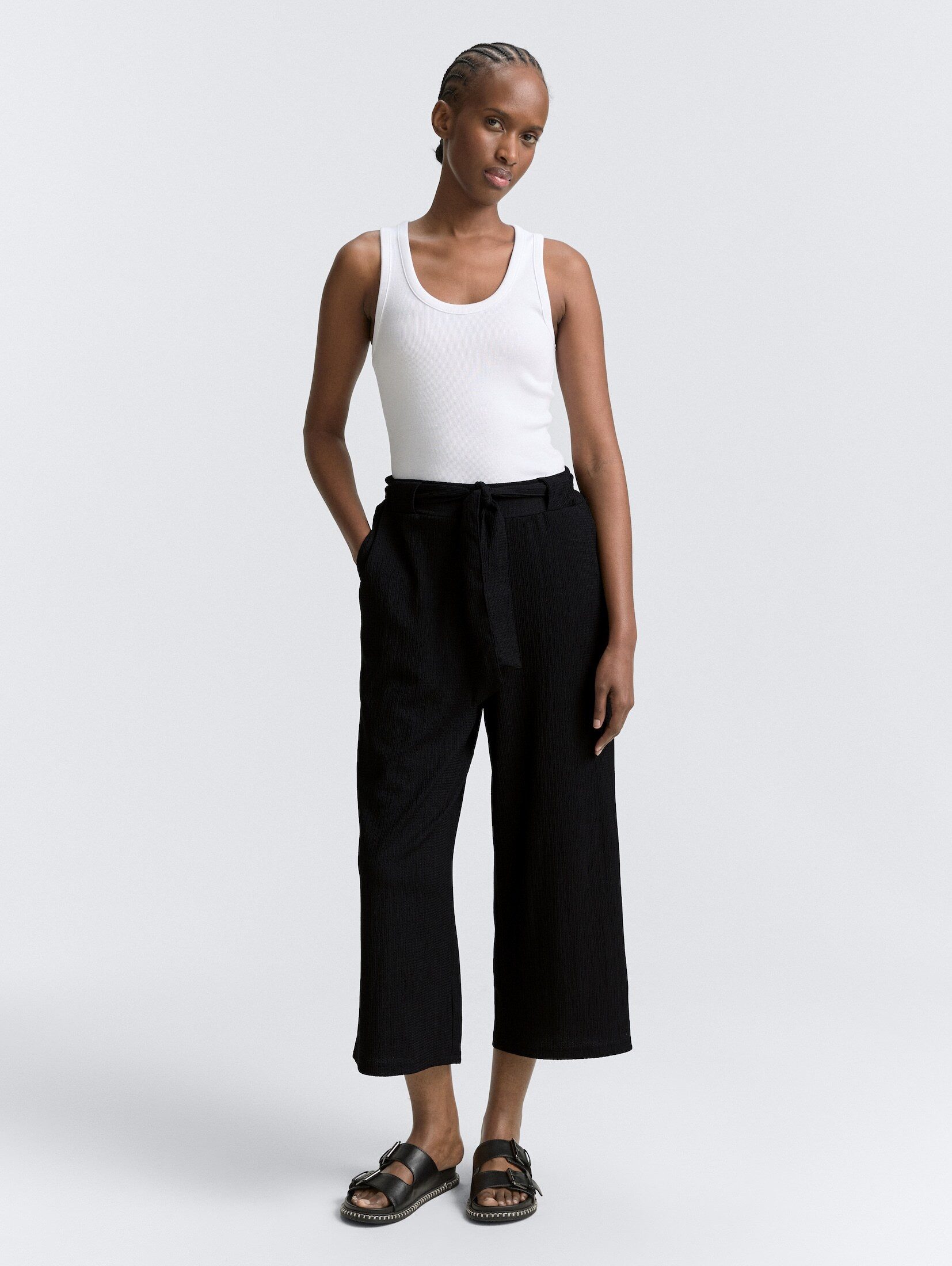 TOM TAILOR Denim 7/8-Hose Hosen & Chino High Waist Culotte Hose mit Bindegü günstig online kaufen