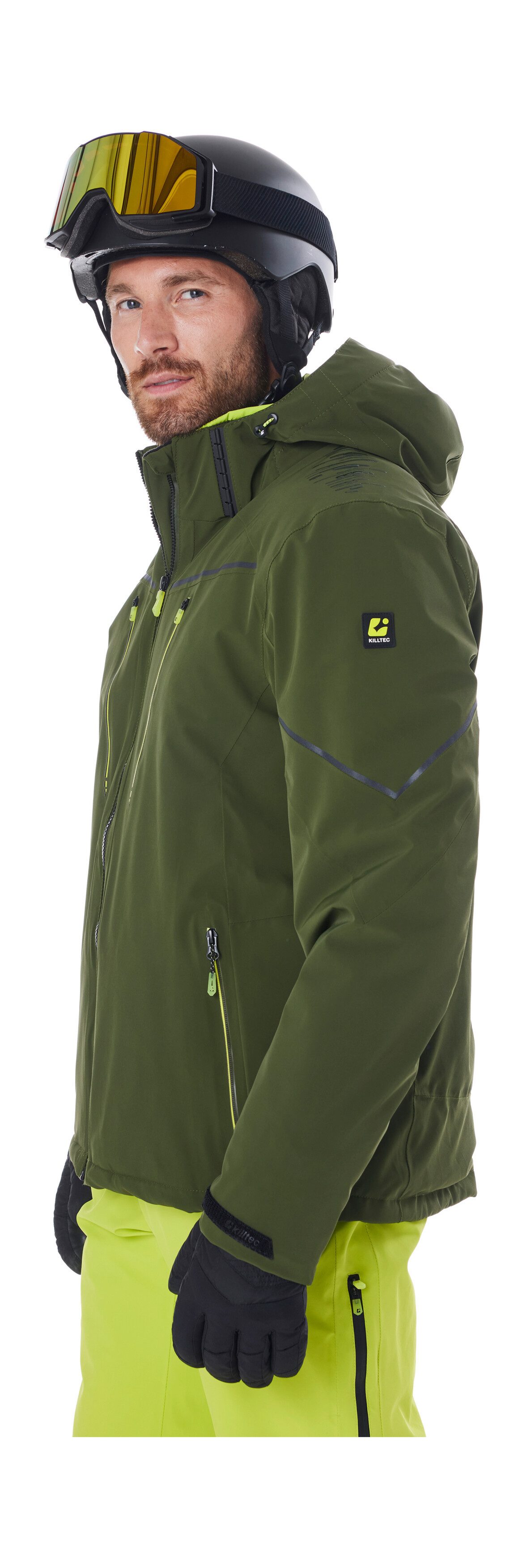 Killtec Skijacke KSW 50 MN SKI JCKT Herren Skijacke: wasserdicht, atmungsaktiv, 4-Wege-Stretch, Schneefang