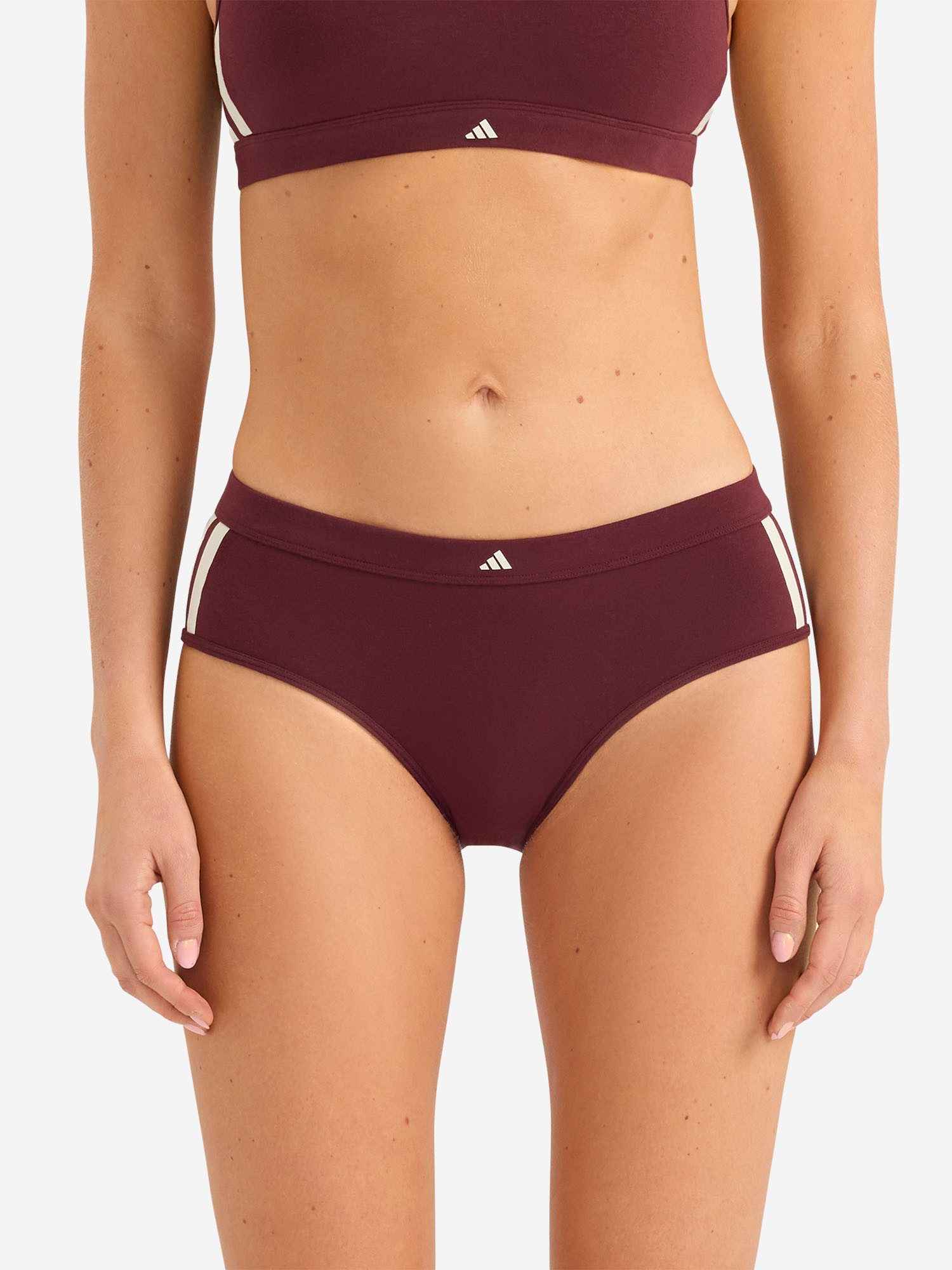 adidas Sportswear Hipster Sport Active Essentials Cotton 3 Stripes Hipsterslip, Hüftslip, Unterwäsche