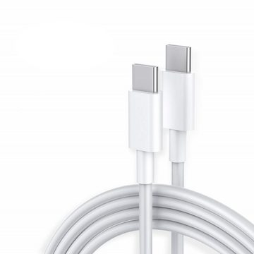 Ventarent Schnellladegerät USB C passt für iPhone 15 / Pro / Max / Plus & iPad USB-Ladegerät (2,22 mA, Set, 2-tlg., 1 x Adapter 20 Watt + 1x Ladekabel USB-C auf USB-C 2 Meter, Fast Charging)