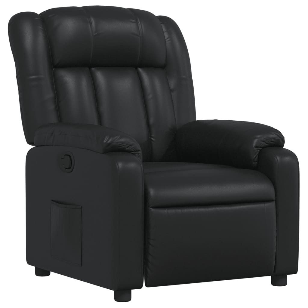 vidaXL Sessel Relaxsessel Schwarz Kunstleder (1-St) günstig online kaufen