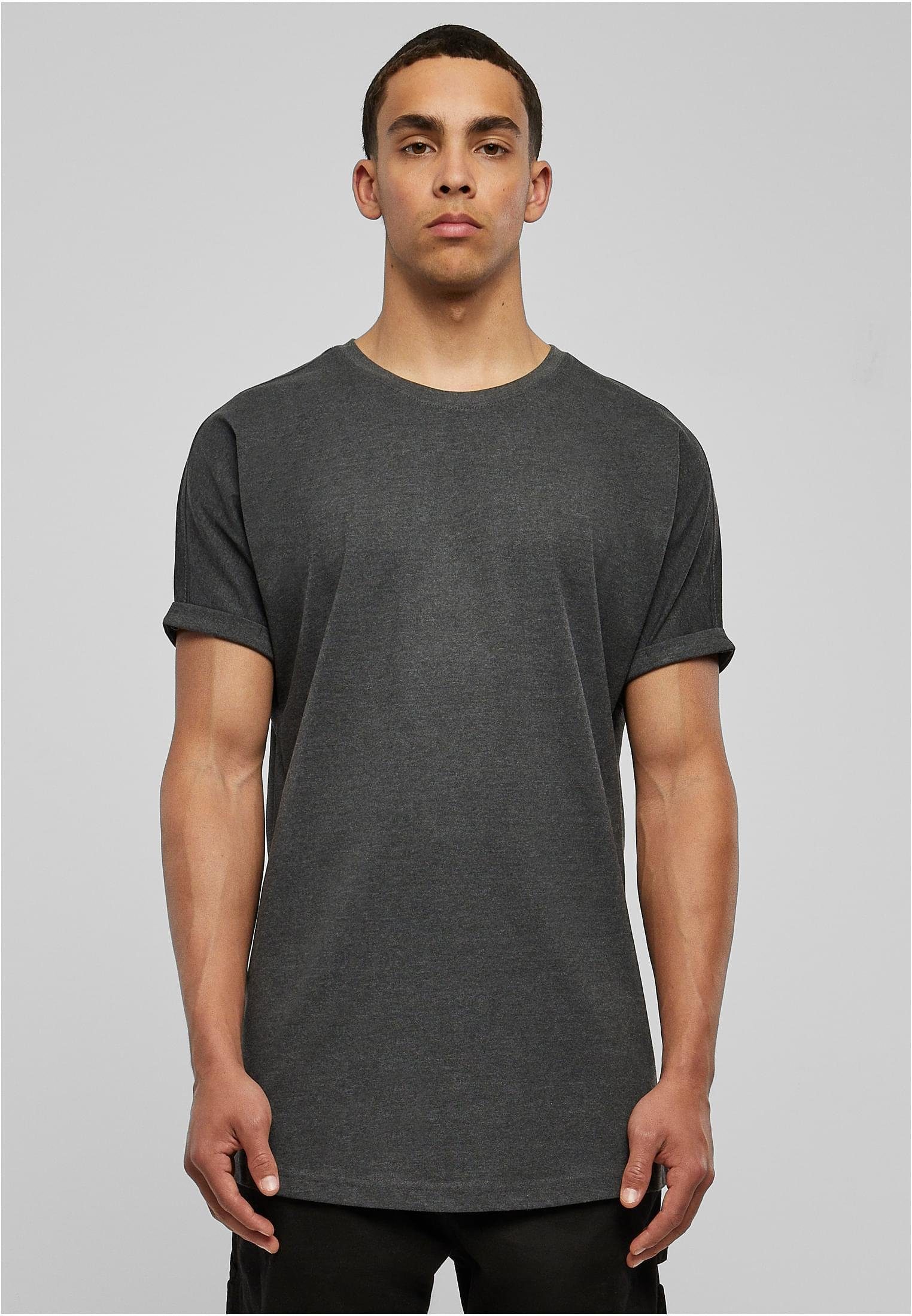URBAN CLASSICS Rundhalsshirt Long Shaped Turnup Tee S bis 5XL