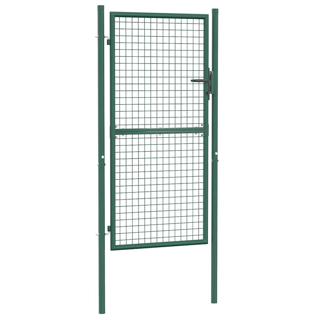 vidaXL Gartentor Zauntor Stahl 100x175 cm Grün