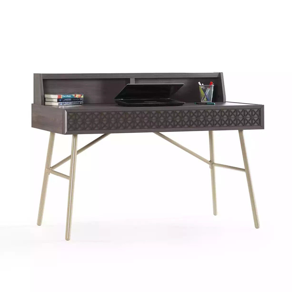 JVmoebel Schreibtisch Modern Schreibtisch Holz Bürotisch Grau Kindertisch Luxus (1-St., Schreibtisch), Made in Europe