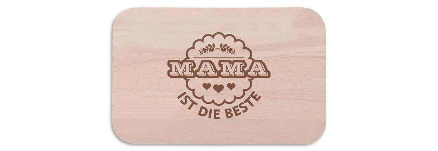 Graviertes Frühstücksbrettchen Aus Erle - Personalisiertes Geschenk Für Lieblingsmenschen