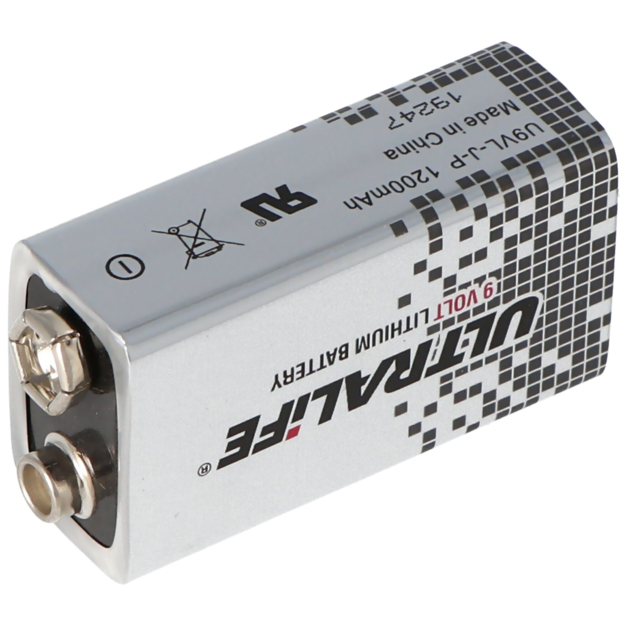 V) Batterie, 9 UltraLife E-Block, U9VL, U9VL-J, (9,0 Ultralife Volt, Lithium U9VL-J-P Batterie