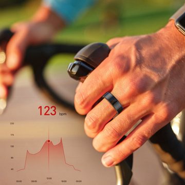 Diida Fingerring Intelligenter Bluetooth-Ring,wasserdichter Sportring, Prüfung verschiedener Indikatoren des Körpers
