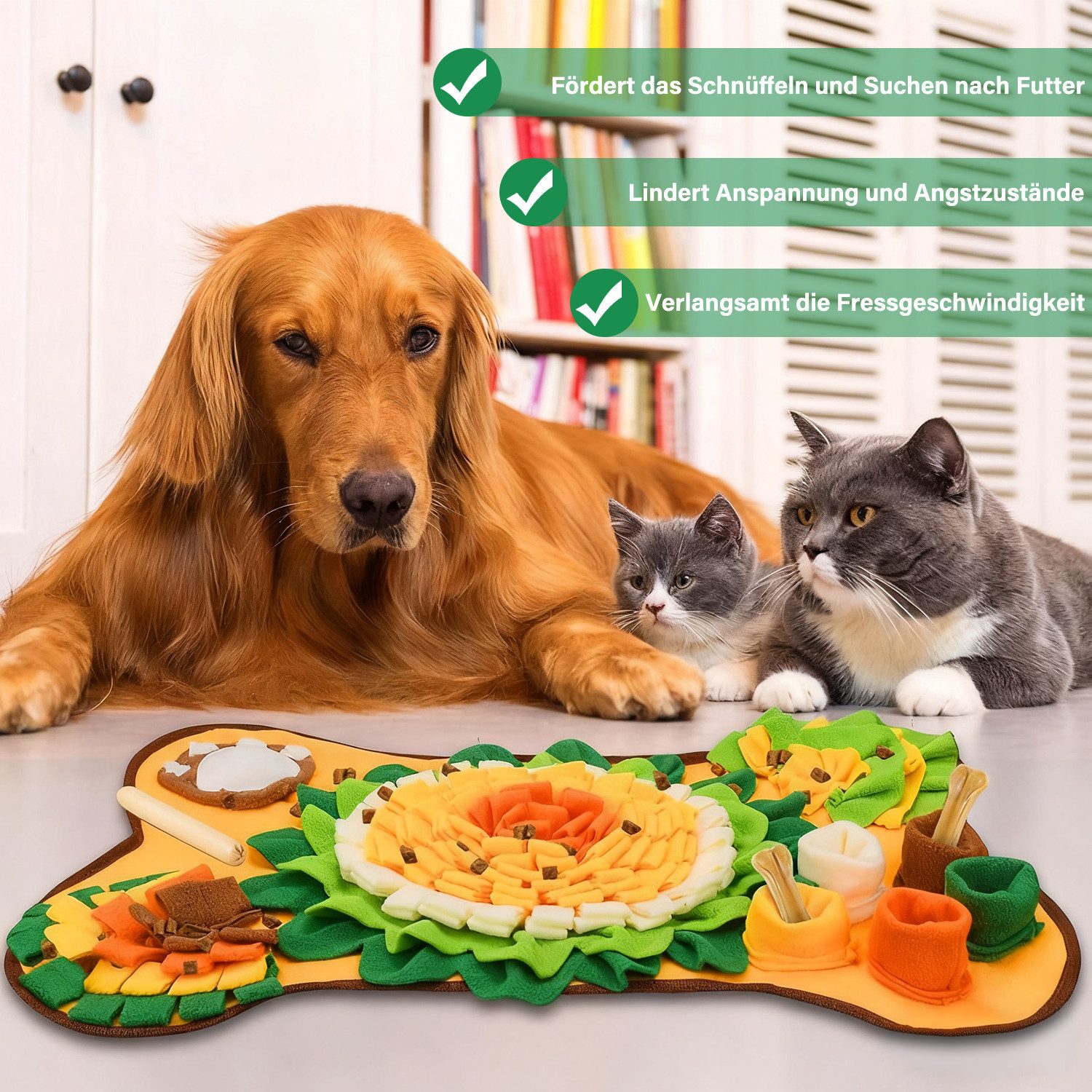 MOPUEA Schnüffelteppich für Hunde, Anti-Rutsch Schnüffelteppich, Interaktiv günstig online kaufen
