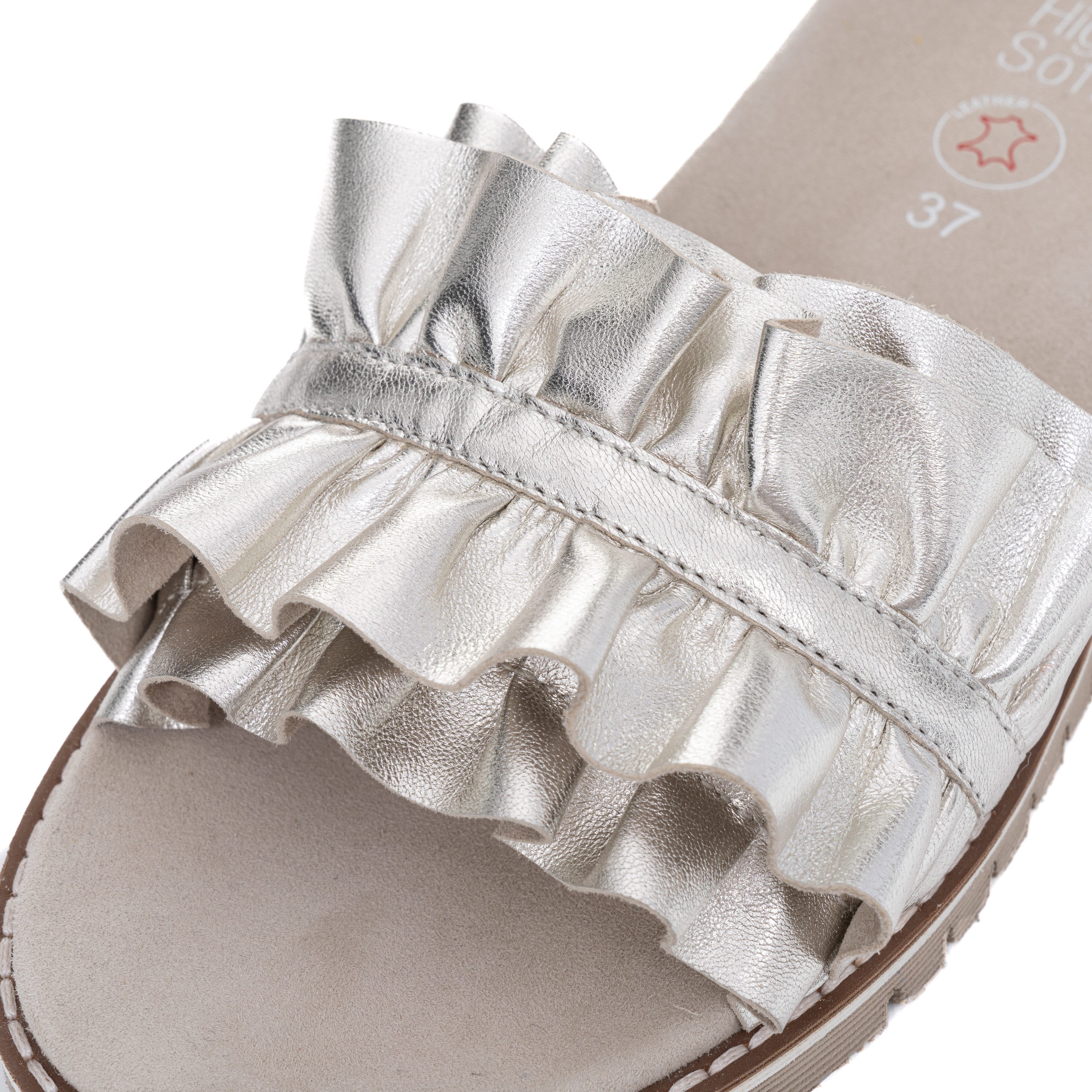 Ara KENT Pantolette, Slides, Flats, Sandale mit geraffter Bandage günstig online kaufen